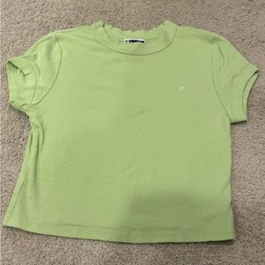Green champion tee shirt